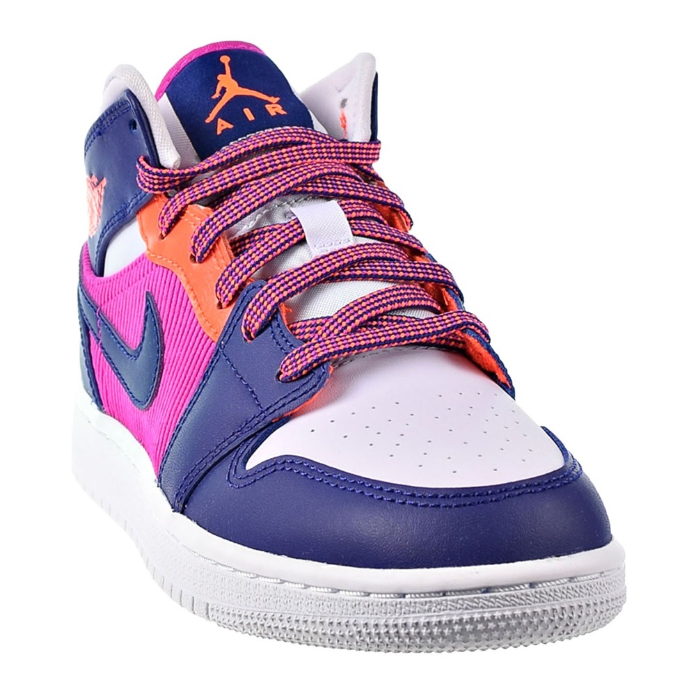 Jordan 1 Mid fire pink Barely Grape
